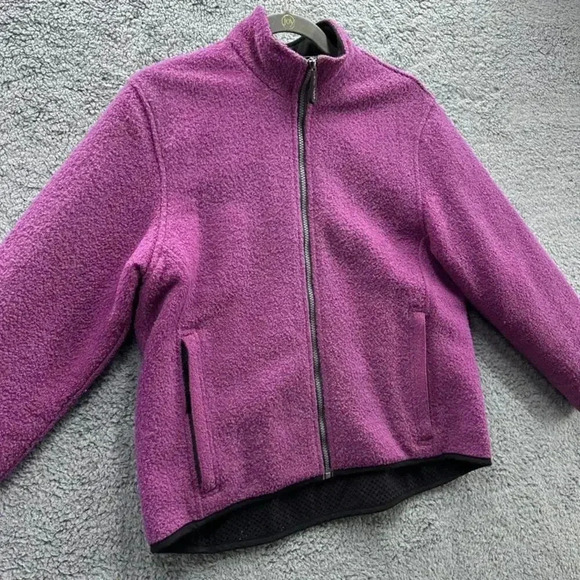 Woolrich Technowool 17076 Women's Wool Raspberry Full Zip Jacket Medium - Picture 6 of 12